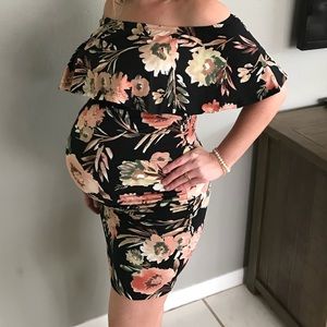 Floral maternity dress